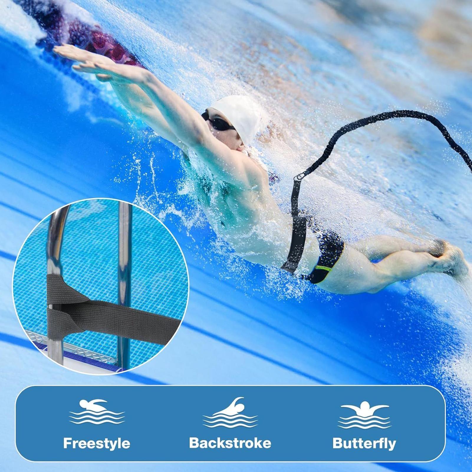 Aquatic Sports Swimming - Cinturón de resistencia para natación, arnés