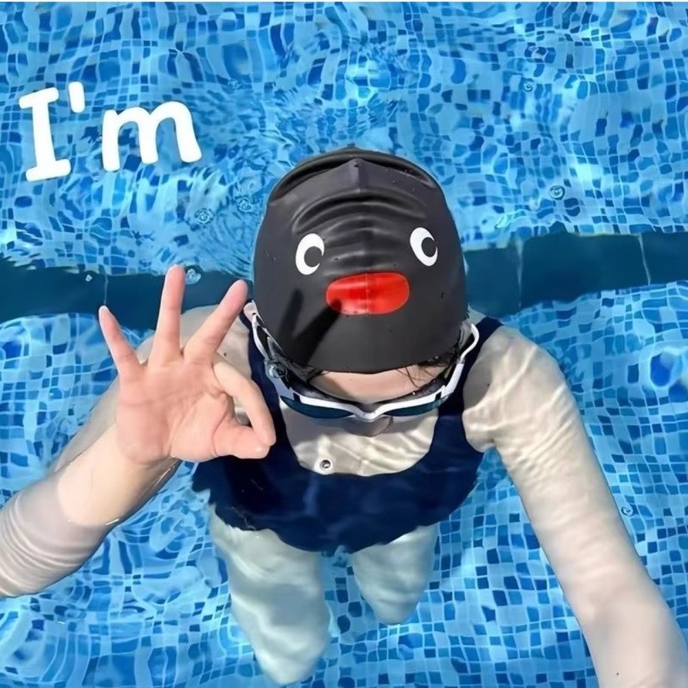 Aquatic Sports Cap - Gorro de Natación Elástico con Diseño