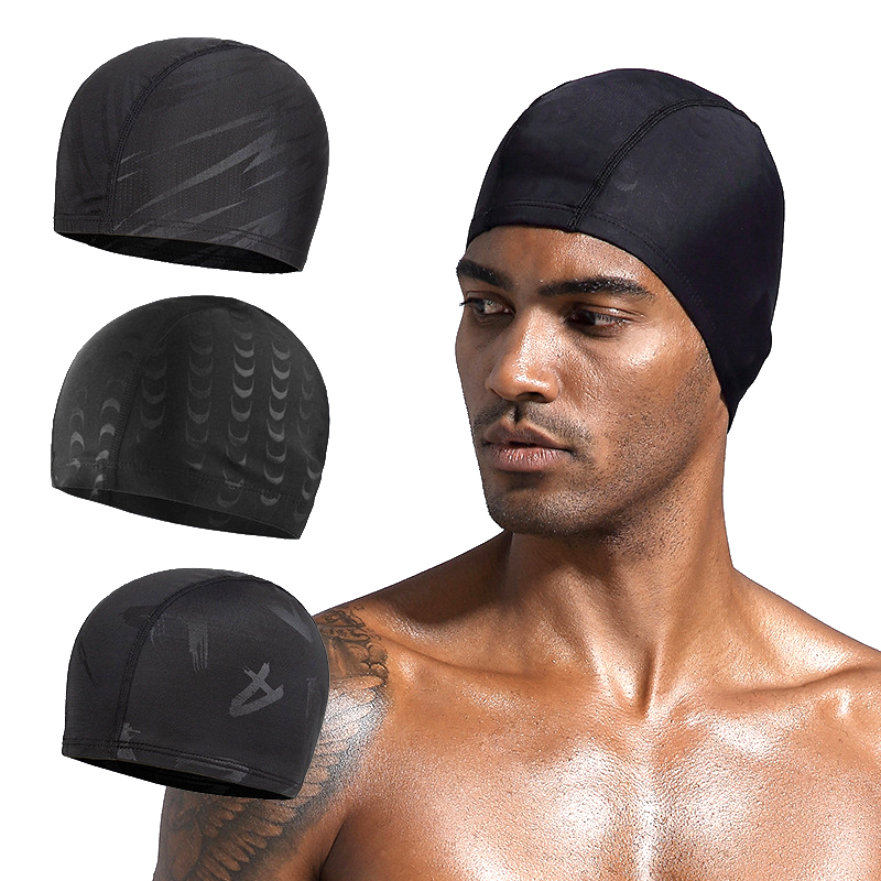 Aquatic Sports Cap - Gorro de natación impermeable de nailon,