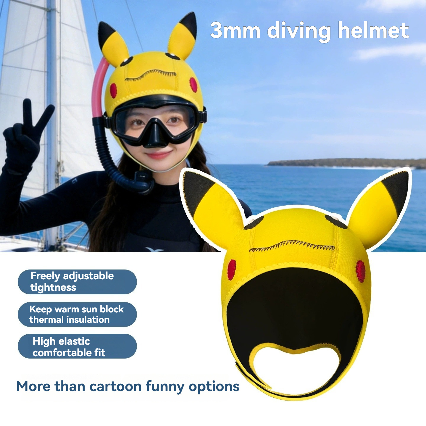 Gorro de buceo térmico de neop - Aquatic Sports Cap reseña y precio