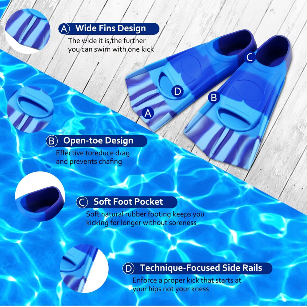 Aletas de natación de silicona - Snorkel Dry Top reseña y precio