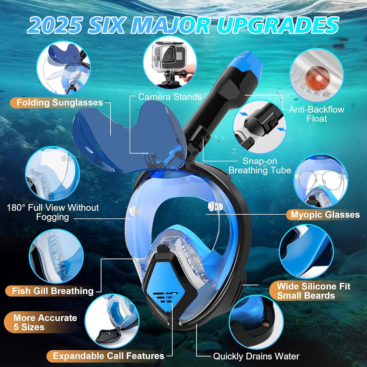 Máscara de Snorkel Completa De - Snorkel Dry Top reseña y precio